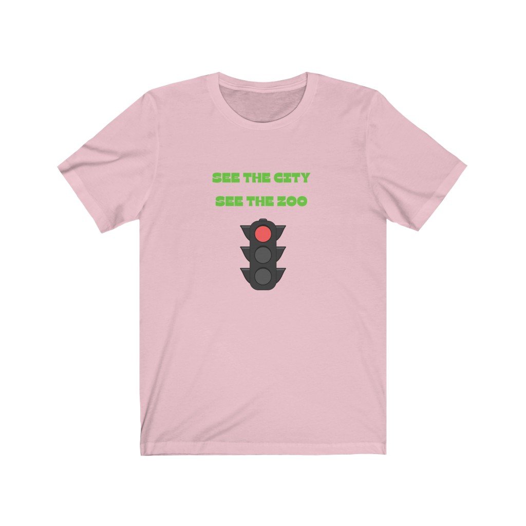 SEE THE CITY, SEE THE ZOO - TRAFFIC LIGHT WON'T LET ME THROUGH-Printify-Cotton,Crew neck,DTG,Men's Clothing,PHISH,PHISH PHASHIONS,Regular fit,T-shirts,Unisex,Women's Clothing