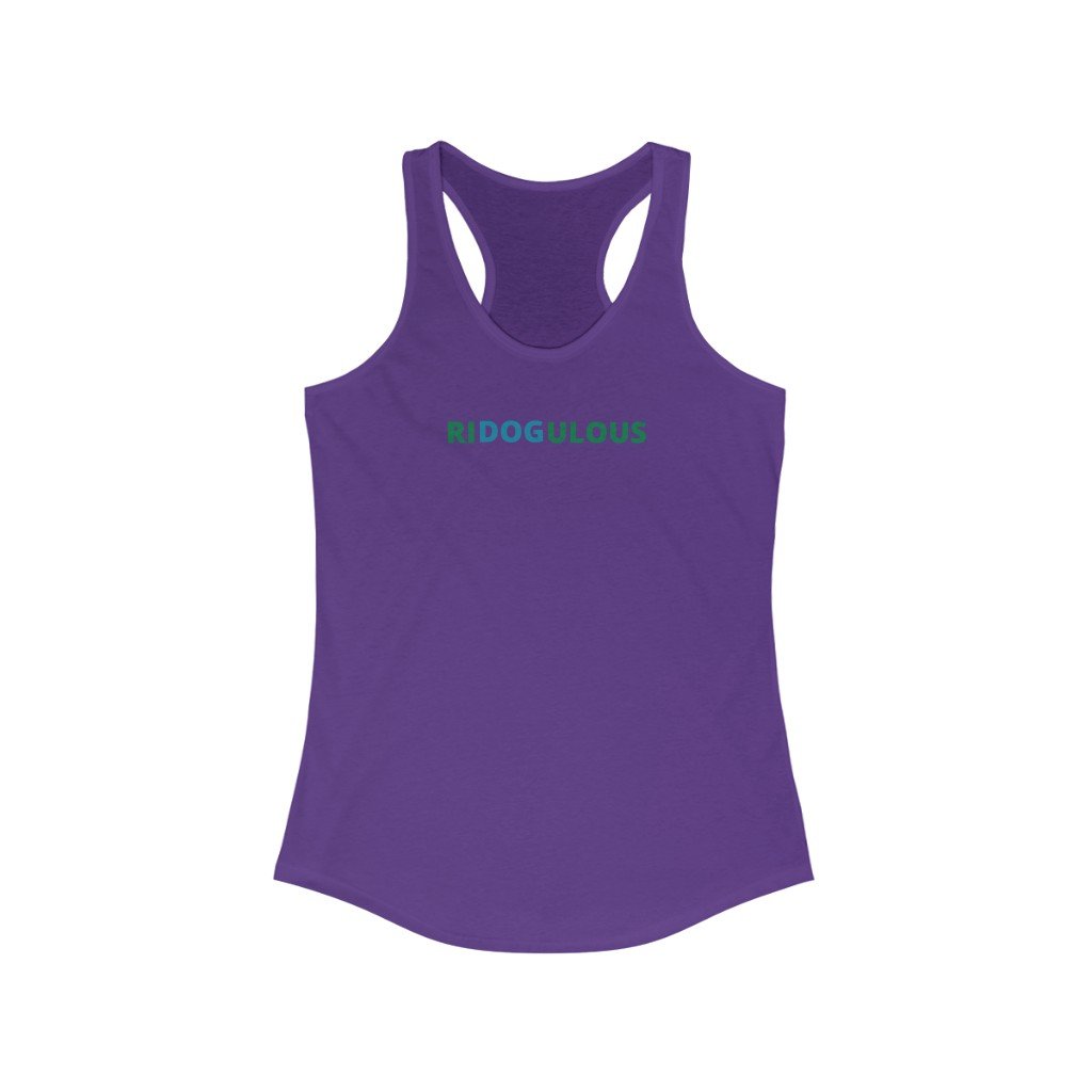 RIDOGULOUS - Women's-Printify-dog,dog humor,dog t shiirt,dog tank,doggie style,DTG,pet,Slim fit,Tank Tops,Women's Clothing