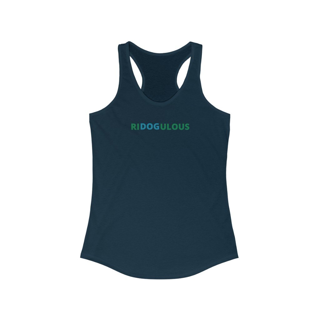 RIDOGULOUS - Women's-Printify-dog,dog humor,dog t shiirt,dog tank,doggie style,DTG,pet,Slim fit,Tank Tops,Women's Clothing
