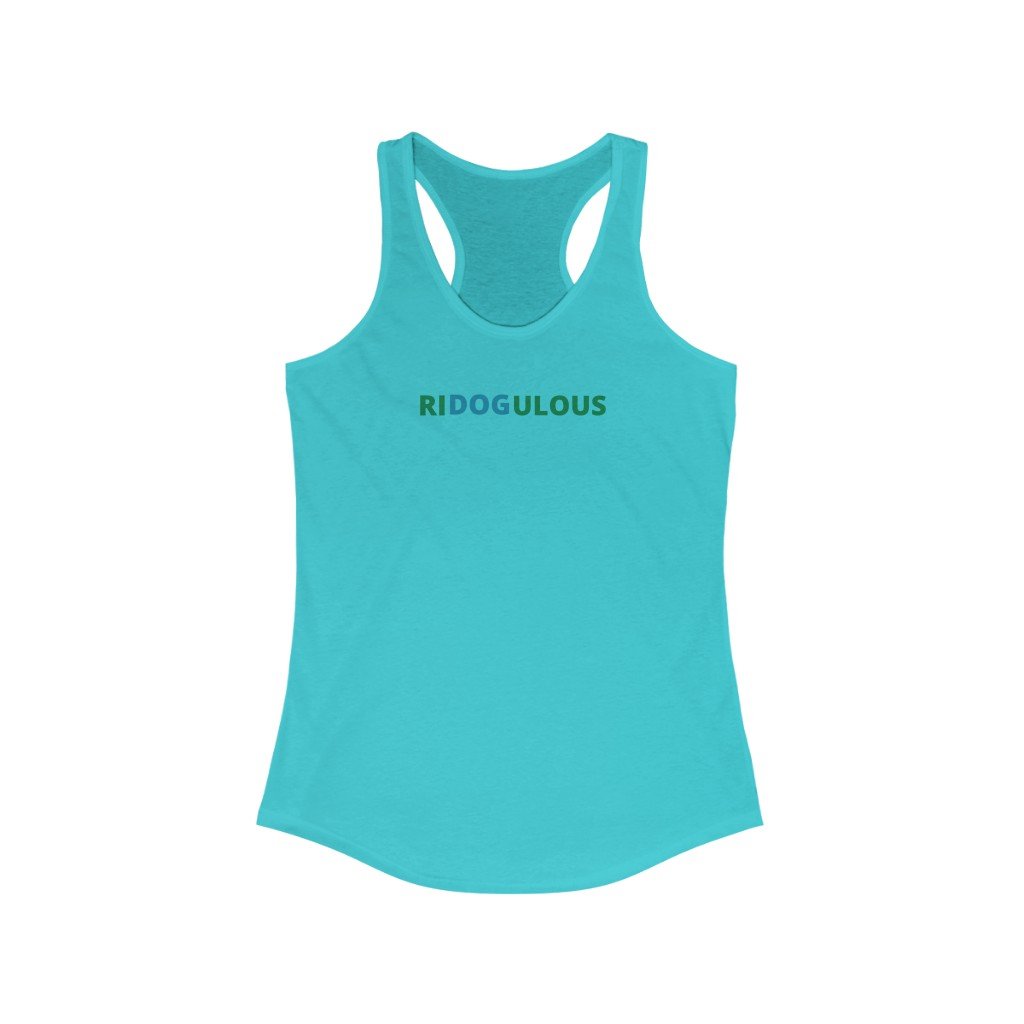 RIDOGULOUS - Women's-Printify-dog,dog humor,dog t shiirt,dog tank,doggie style,DTG,pet,Slim fit,Tank Tops,Women's Clothing
