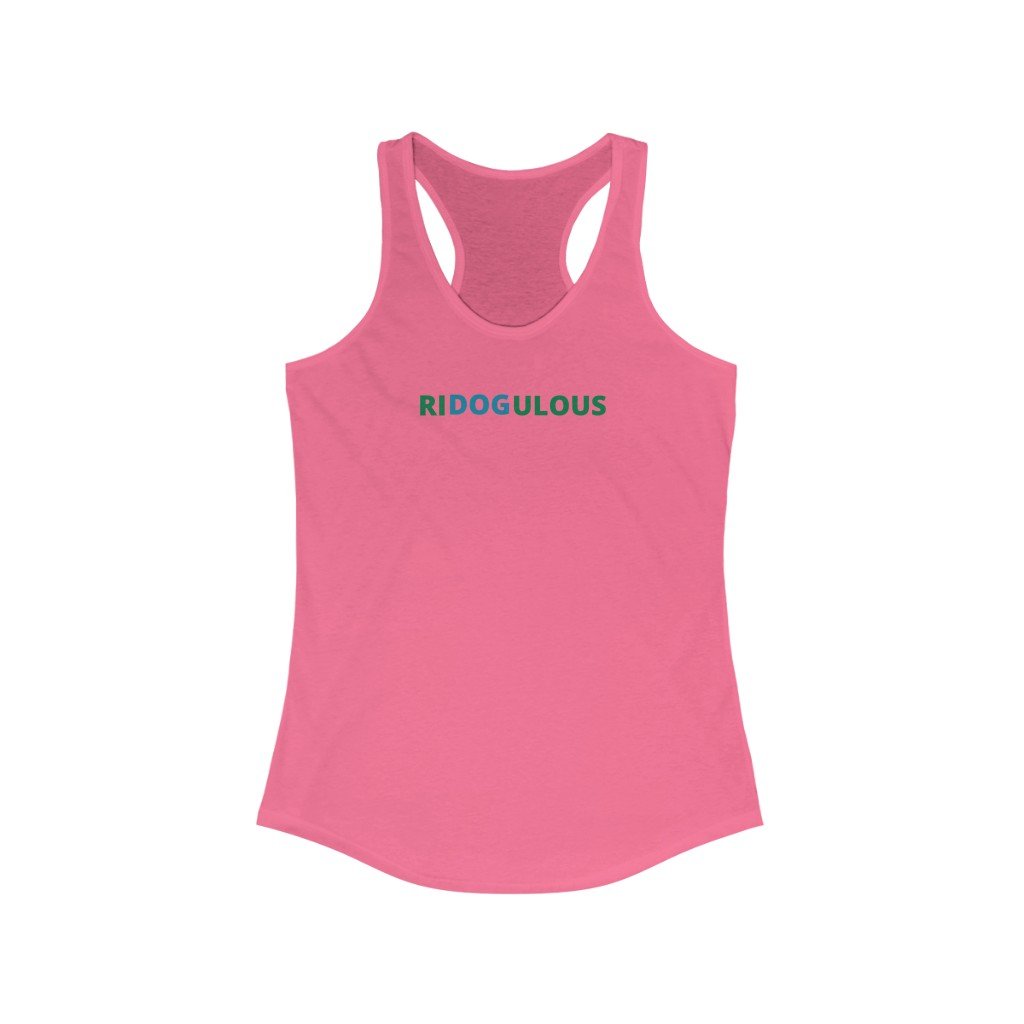 RIDOGULOUS - Women's-Printify-dog,dog humor,dog t shiirt,dog tank,doggie style,DTG,pet,Slim fit,Tank Tops,Women's Clothing