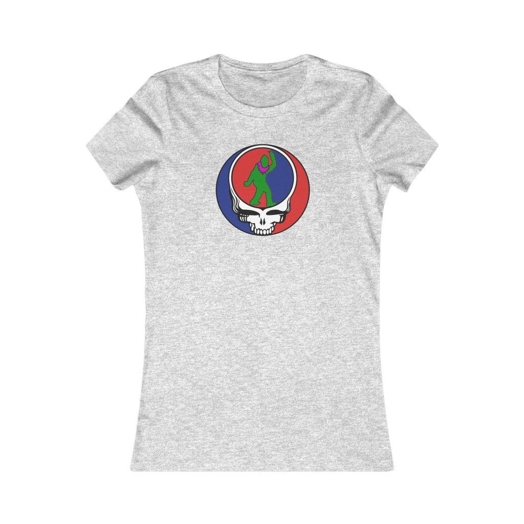 Peace Squatch Color- Women's-Printify-all products,Cotton,Crew neck,Dead Threads,DTG,Slim fit,T-shirts,Women's Clothing