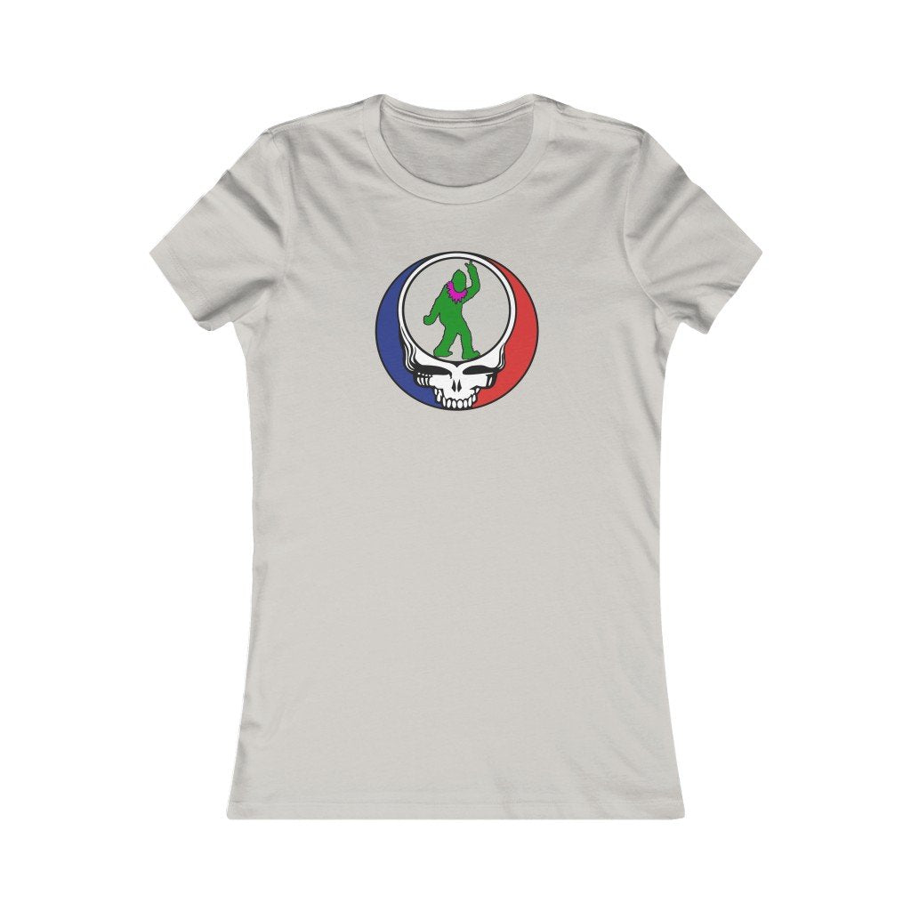 Peace Squatch Blank- Women's-Printify-all products,Cotton,Crew neck,Dead Threads,DTG,Slim fit,T-shirts,Women's Clothing