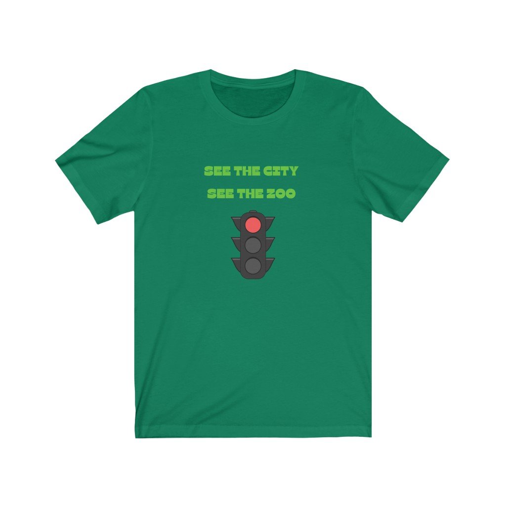 SEE THE CITY, SEE THE ZOO - TRAFFIC LIGHT WON'T LET ME THROUGH-Printify-Cotton,Crew neck,DTG,Men's Clothing,PHISH,PHISH PHASHIONS,Regular fit,T-shirts,Unisex,Women's Clothing