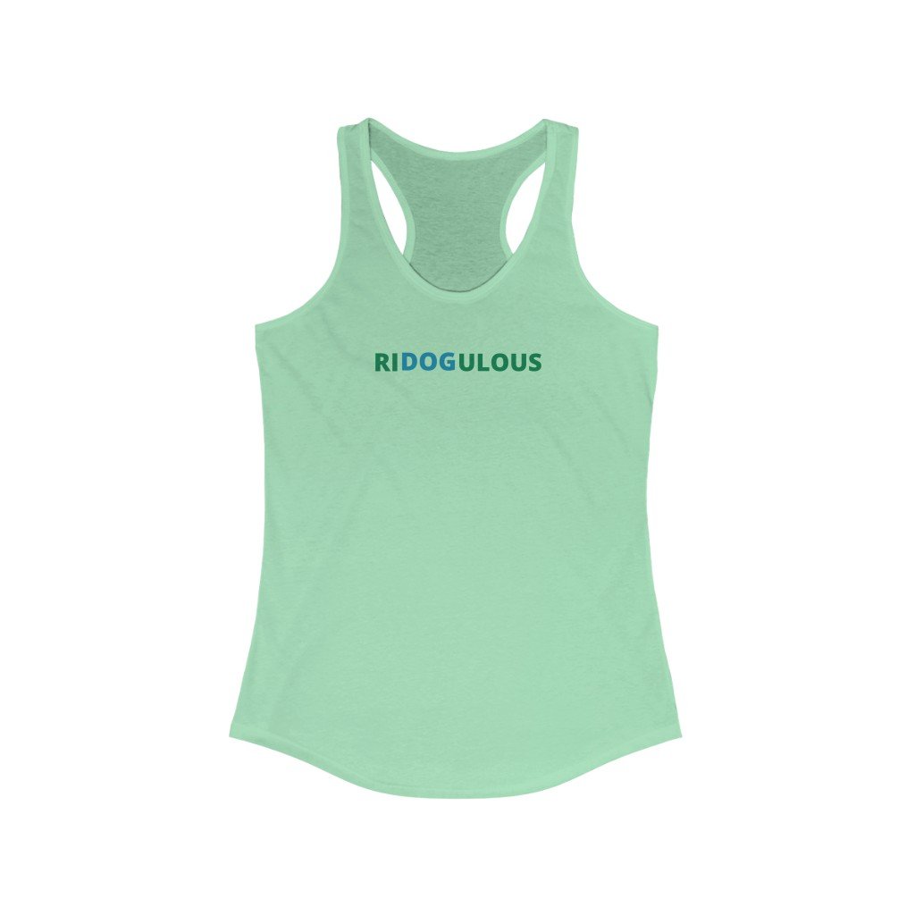 RIDOGULOUS - Women's-Printify-dog,dog humor,dog t shiirt,dog tank,doggie style,DTG,pet,Slim fit,Tank Tops,Women's Clothing