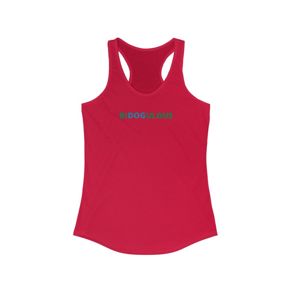 RIDOGULOUS - Women's-Printify-dog,dog humor,dog t shiirt,dog tank,doggie style,DTG,pet,Slim fit,Tank Tops,Women's Clothing