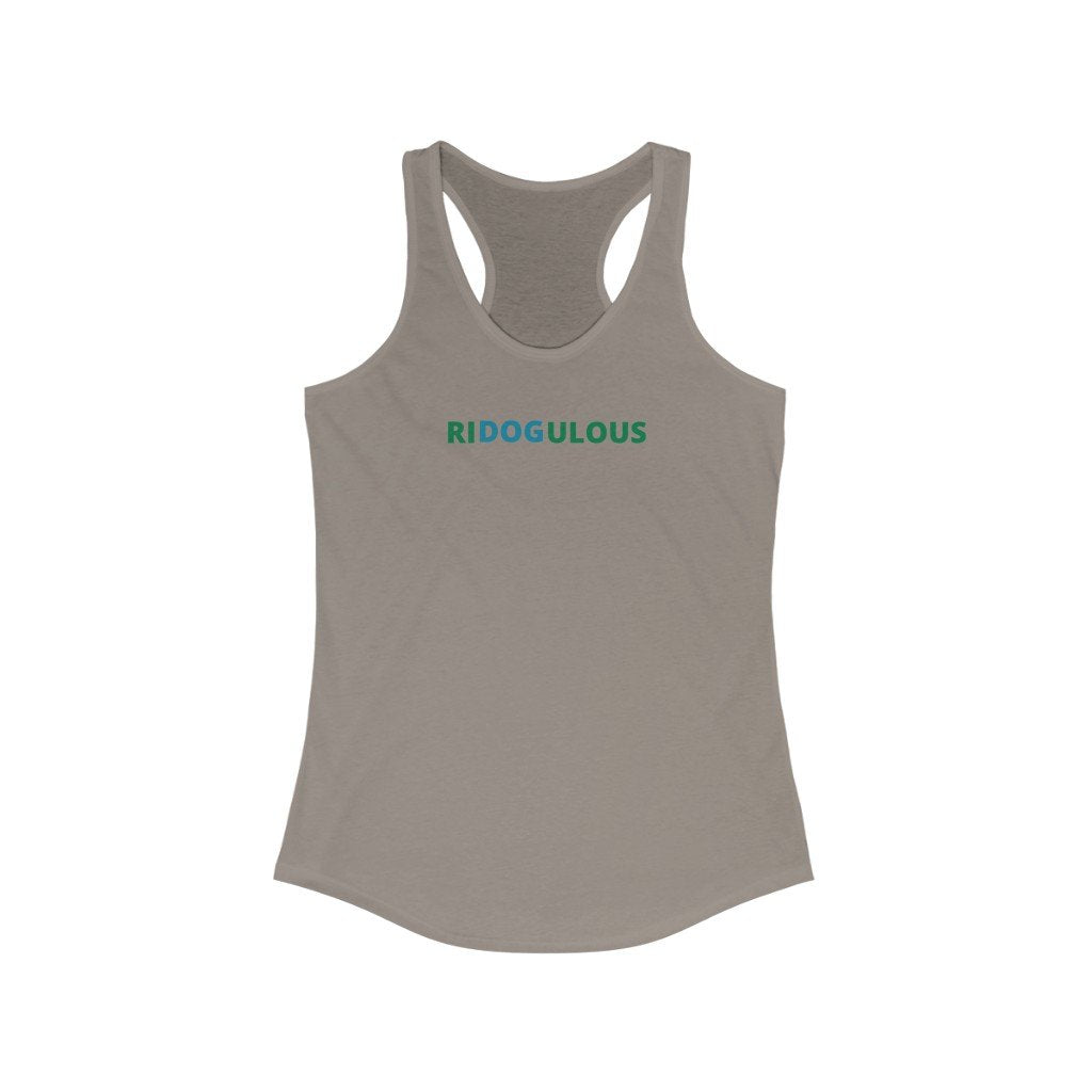 RIDOGULOUS - Women's-Printify-dog,dog humor,dog t shiirt,dog tank,doggie style,DTG,pet,Slim fit,Tank Tops,Women's Clothing