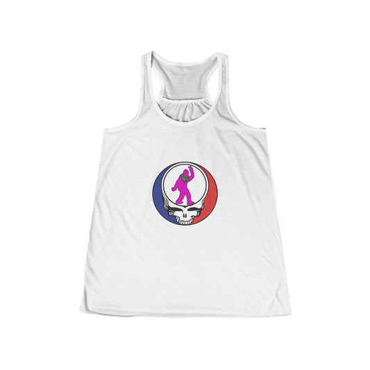 Peace Squatch Blank-Women's Tri-Blend Racerback Tank