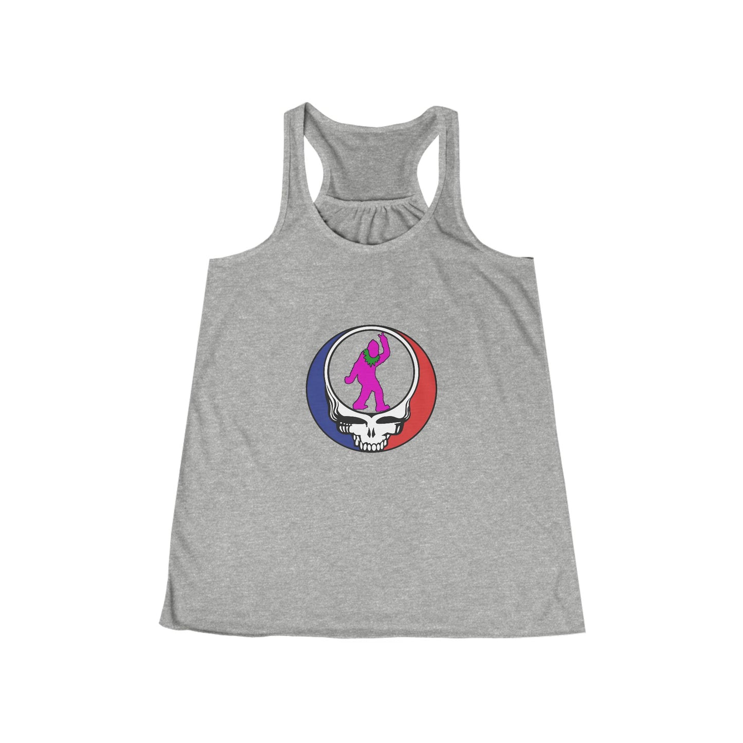Peace Squatch Blank-Women's Tri-Blend Racerback Tank