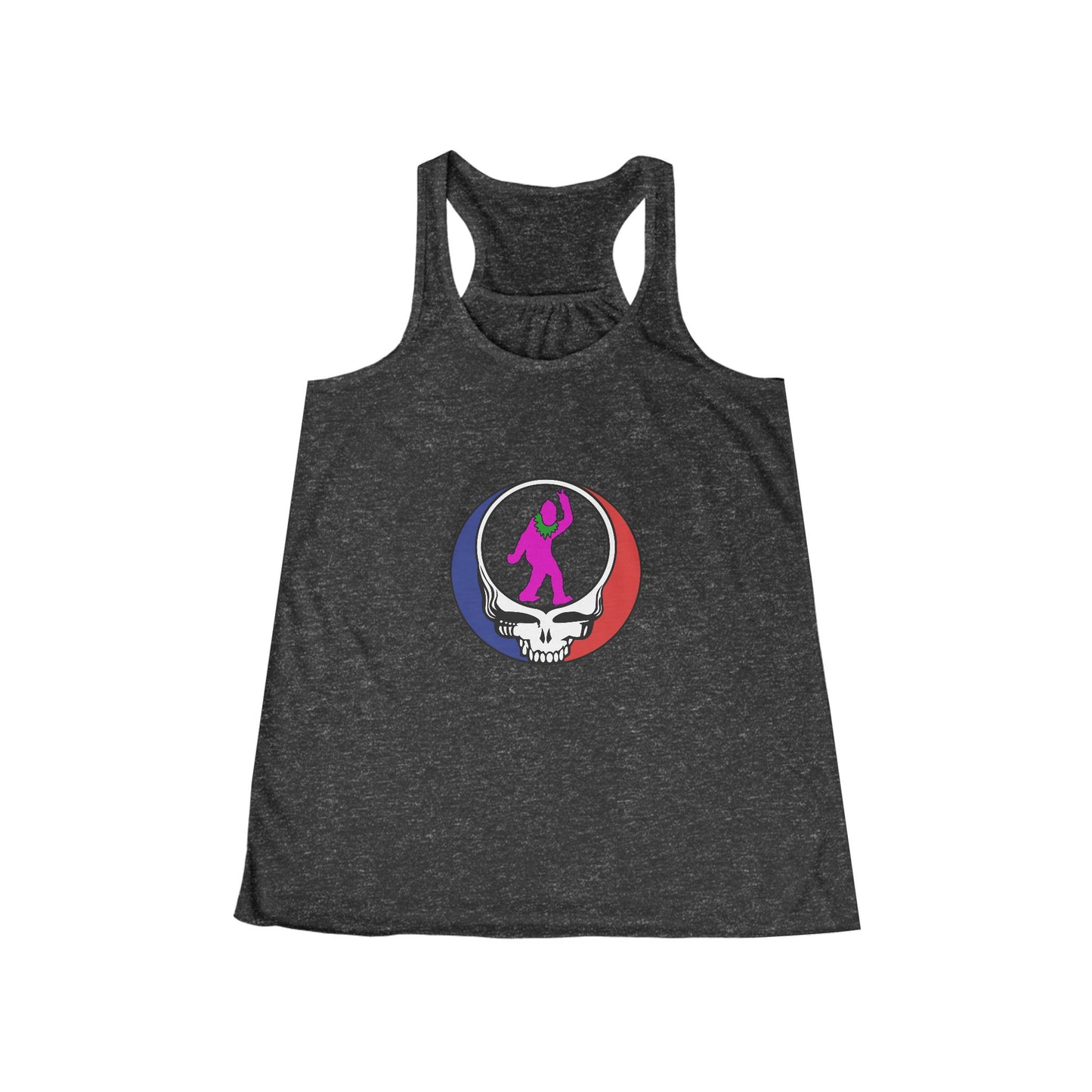 Peace Squatch Blank-Women's Tri-Blend Racerback Tank