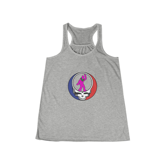 Peace Squatch Blank-Women's Tri-Blend Racerback Tank