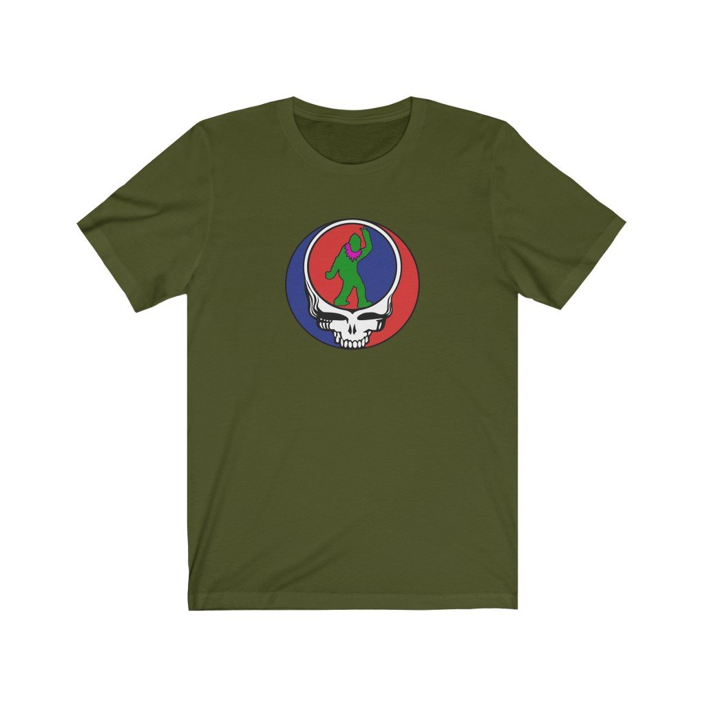 Peace Squatch - Color-Printify-Cotton,Crew neck,Dead Threads,DTG,Men's Clothing,Mother’s Day promotion,Regular fit,T-shirts,Unisex,Women's Clothing