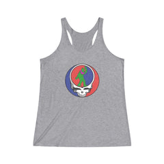 Peace Squatch Color-Women's Tri-Blend Racerback Tank-Printify-dead threads,DTG,Slim fit,Tank Tops,Women's Clothing