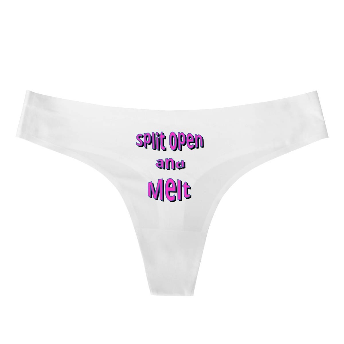 SPLIT OPEN AND MELT - THONG-painterest-panties,PHISH PHASHIONS,TWISTED