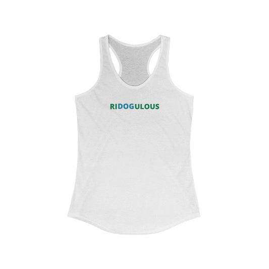 RIDOGULOUS - Women's-Printify-dog,dog humor,dog t shiirt,dog tank,doggie style,DTG,pet,Slim fit,Tank Tops,Women's Clothing