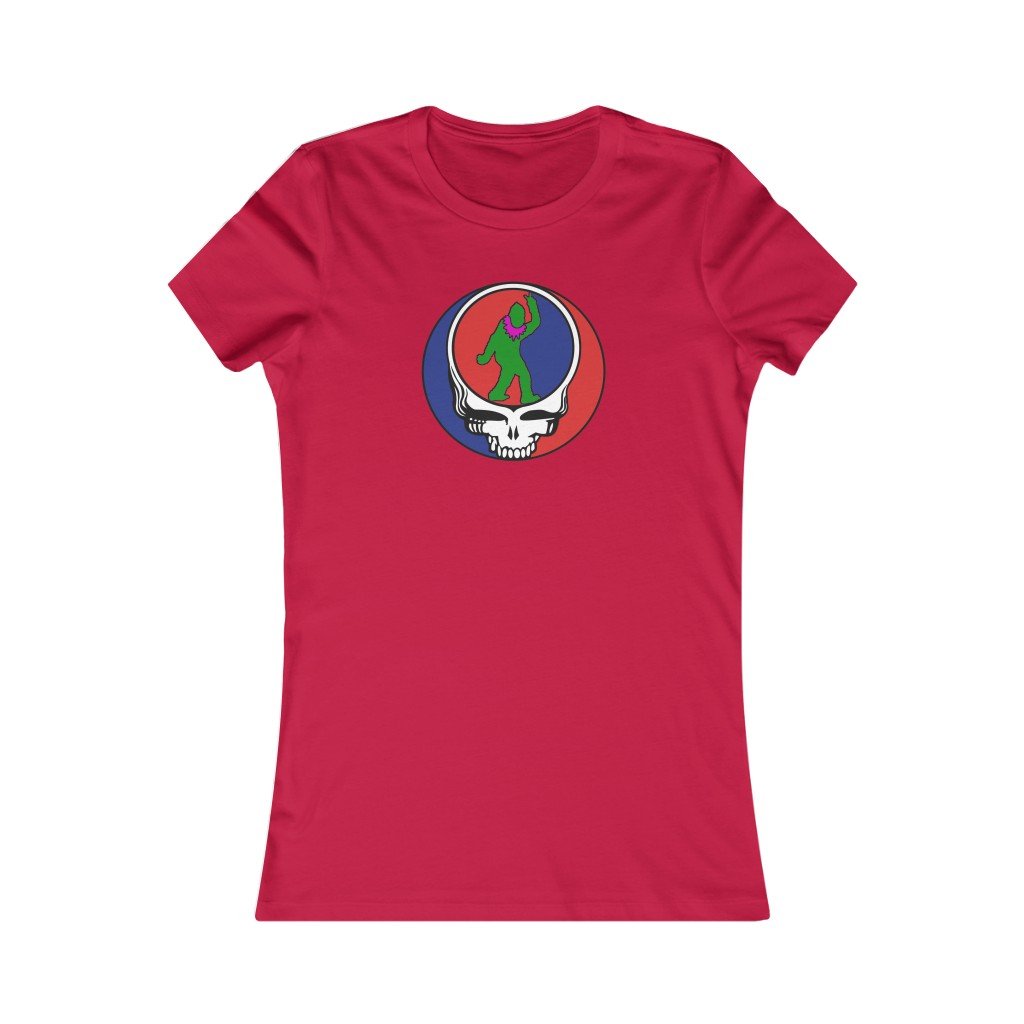 Peace Squatch Color- Women's-Printify-all products,Cotton,Crew neck,Dead Threads,DTG,Slim fit,T-shirts,Women's Clothing