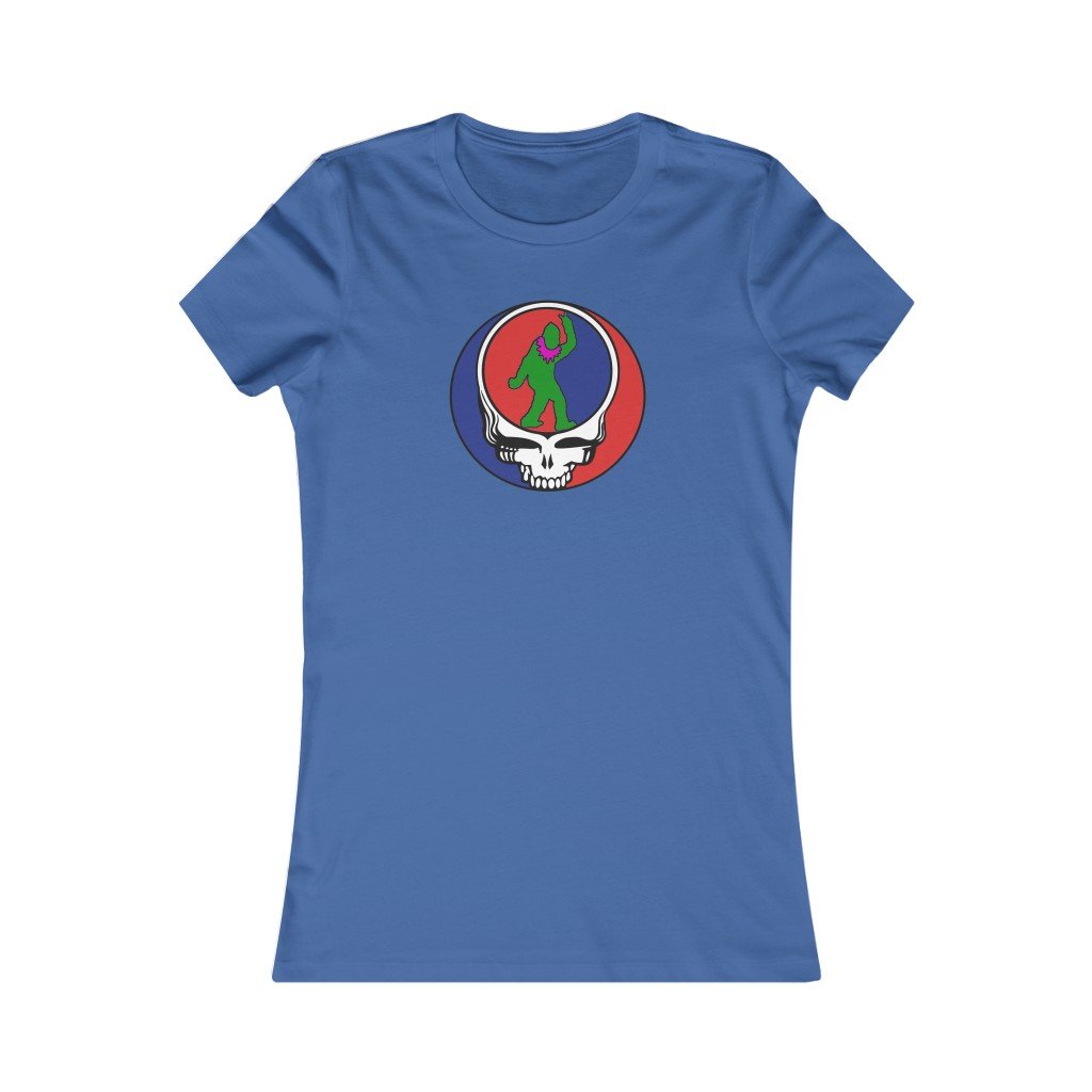 Peace Squatch Color- Women's-Printify-all products,Cotton,Crew neck,Dead Threads,DTG,Slim fit,T-shirts,Women's Clothing