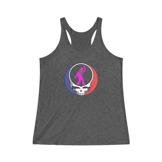 Peace Squatch Blank-Women's Tri-Blend Racerback Tank-Printify-dead threads,DTG,Slim fit,Tank Tops,Women's Clothing