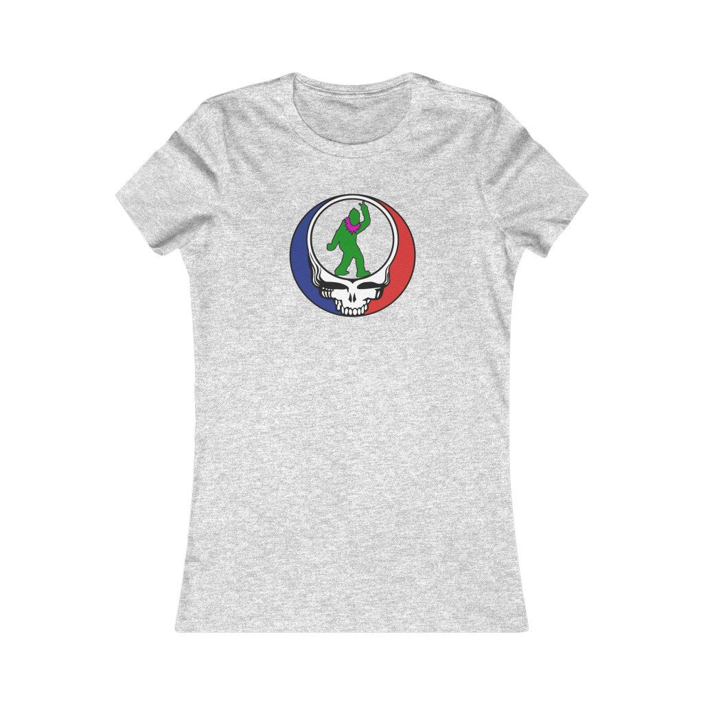 Peace Squatch Blank- Women's-Printify-all products,Cotton,Crew neck,Dead Threads,DTG,Slim fit,T-shirts,Women's Clothing