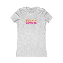 F*!kin Gonuts - Women's-Printify-Cotton,Crew neck,Dead Threads,DTG,Phish Phashions,Slim fit,T-shirts,Twisted,Women's Clothing