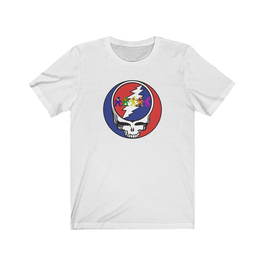 DANCING SQUATCHES-Printify-BIG FOOOT,BOB WEIR,BOBBY,Cotton,Crew neck,DEAD,DEAD & CO.,DEAD THREADS,DTG,GRATEFUL DEAD,JERRY,JERRY GARCIA,Men's Clothing,Regular fit,SQUATCH,T-shirts,Unisex,Women's Clothing