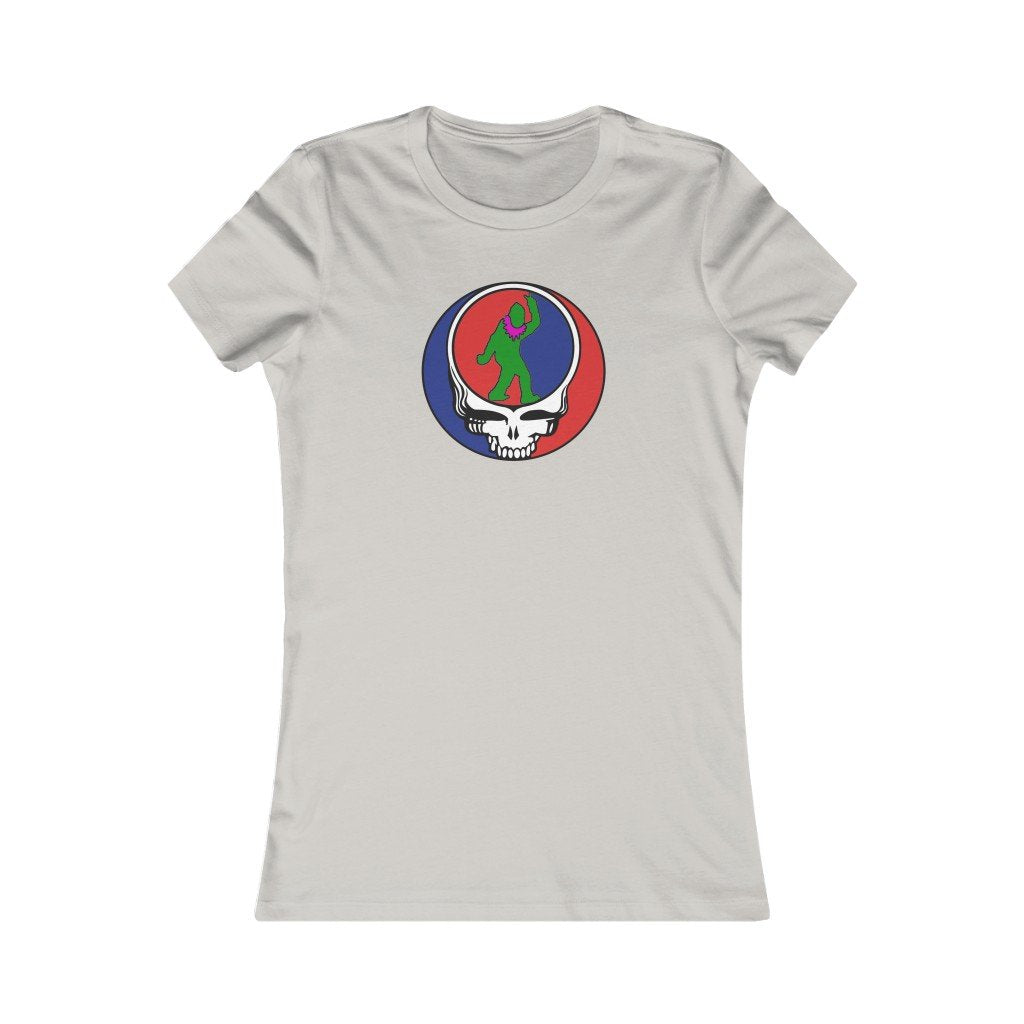 Peace Squatch Color- Women's-Printify-all products,Cotton,Crew neck,Dead Threads,DTG,Slim fit,T-shirts,Women's Clothing