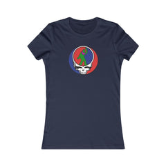 Peace Squatch Color- Women's-Printify-all products,Cotton,Crew neck,Dead Threads,DTG,Slim fit,T-shirts,Women's Clothing