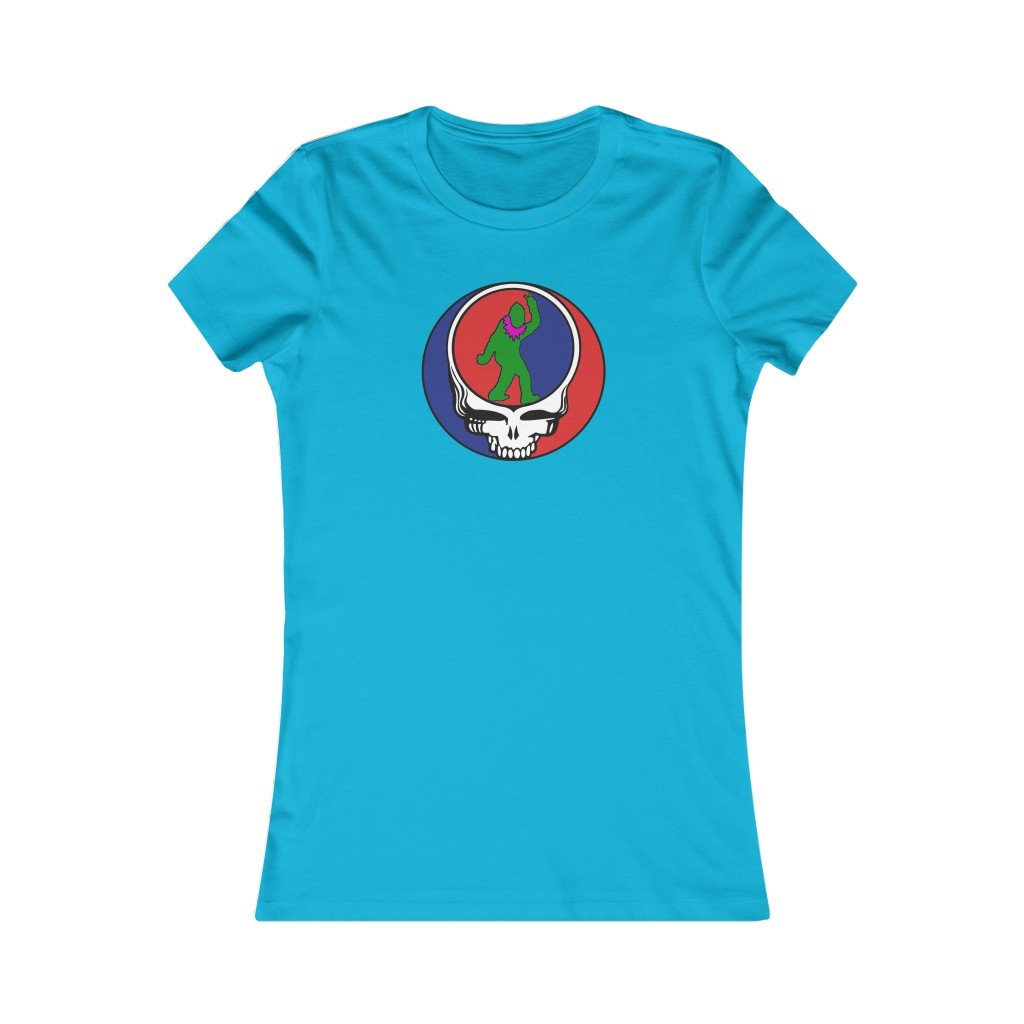 Peace Squatch Color- Women's-Printify-all products,Cotton,Crew neck,Dead Threads,DTG,Slim fit,T-shirts,Women's Clothing